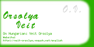 orsolya veit business card